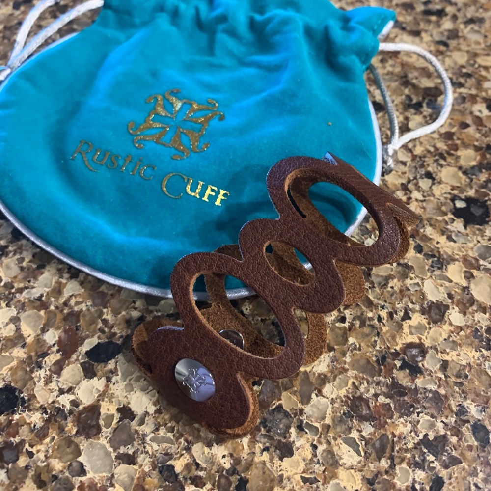 Rustic Cuff Leather Bracelet